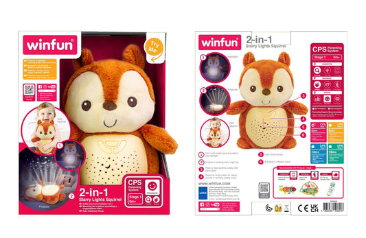 WINFUN - 2-IN-1 STARRY LIGHTS SQUIRREL