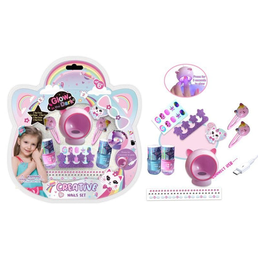 Pecoware Glow In The Dark Creative Nail Set