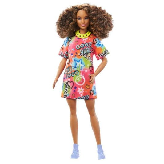 Barbie Fashionistas Doll With Graffiti Dress