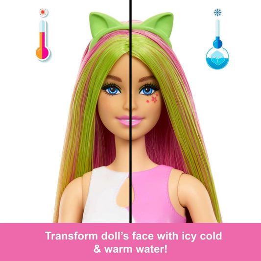 BARBIE Pop! Reveal Shakes Series Scented Cute Kitten Fashion Doll with 8 Surprises