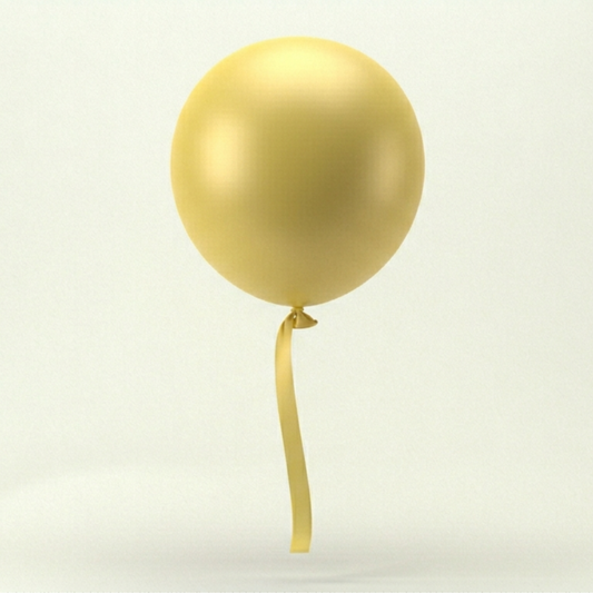 Yellow Helium Balloon – Single