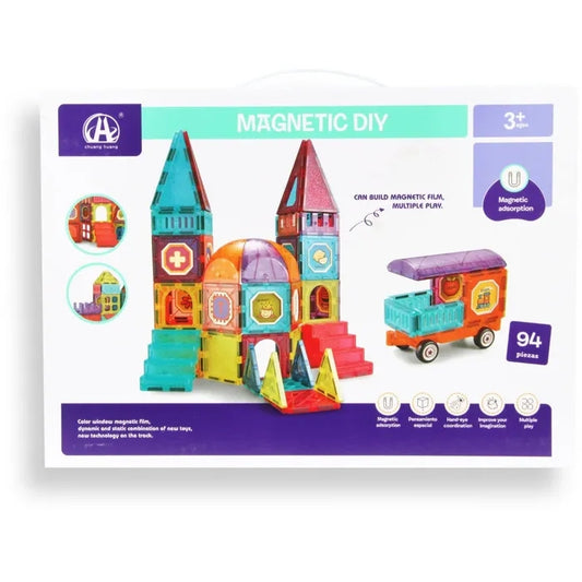 Magnetic Diy Building Blocks Magnetic 94pcs