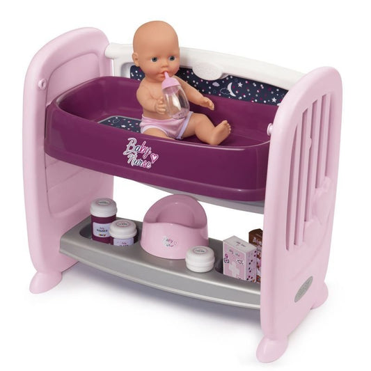 Smoby Baby Nurse Crib And Nursing Table, 2in1