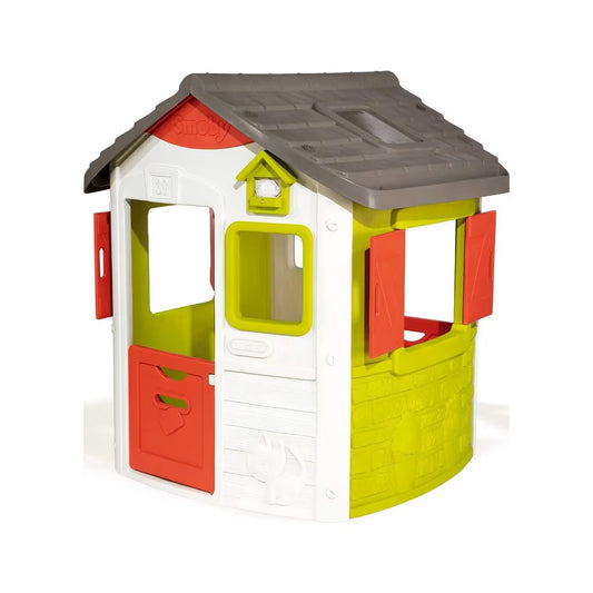 Smoby Neo Jura Lodge Playhouse, Grey, Green, White, Red 810500