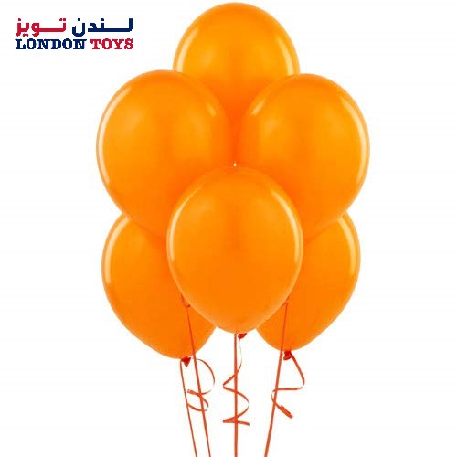 Latex Balloons for Party Pack of 25 Orange Color
