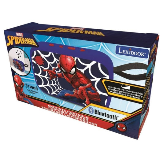 Lexibook Marvel Spider Man Portable Bluetooth 5.0 Speaker With Fm Radio