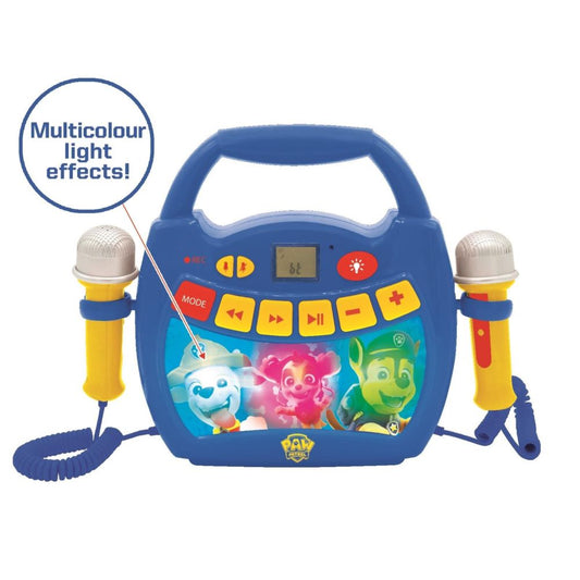 LEXIBOOK - PAW Patrol 2-IN-1 My First Digital Karaoke Player with Bluetooth Speaker & Microphones