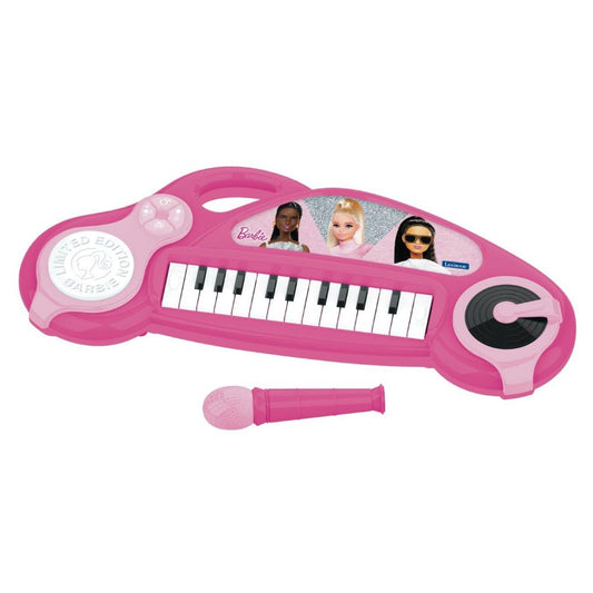 LEXIBOOK - Barbie Children's Electronic Piano with Light Effects & Microphone