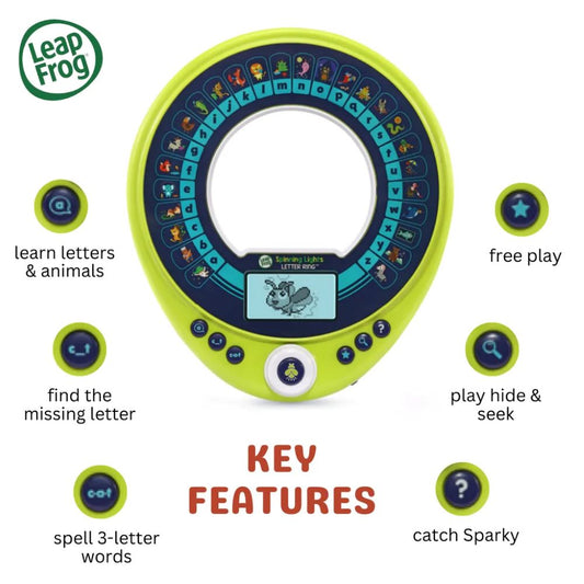 Leapfrog Spinning Lights Letter Ring