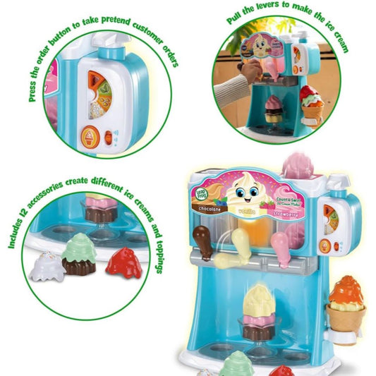 LeapFrog Interactive Count & Swirl Ice Cream Maker With 12+ Accessories