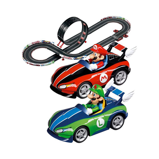 Carrera Go!!! 1:43 Nintendo Mario Kart Wii 4.9m Track And Slot Cars (Mario & Luigi Edition)