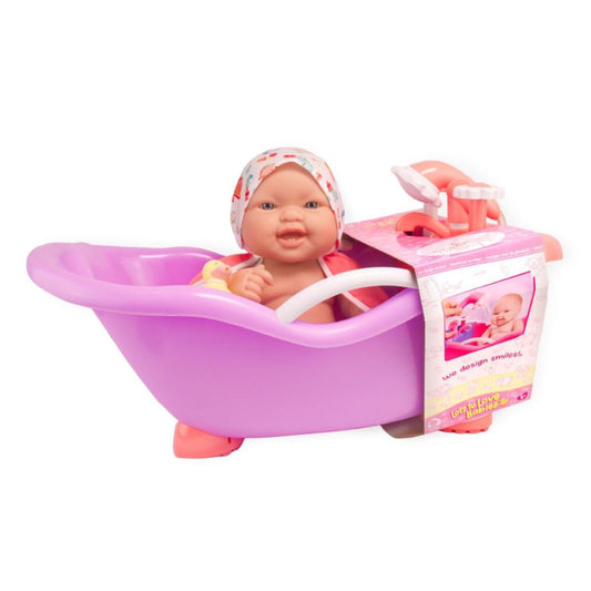 JC Toys Lots to Love Babies (14"inches) All-Vinyl Baby Doll & Bathtub Gift Set