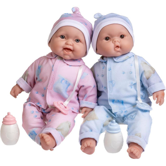 JC Toys Lots to Cuddle Babies (13" inches) Like life Twins Soft Body Baby Dolls