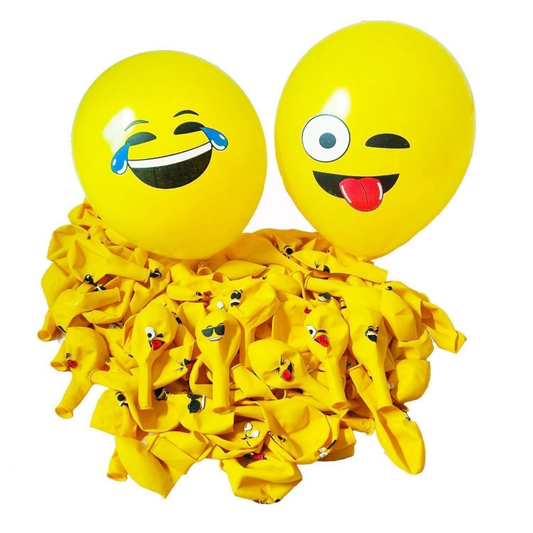 Emoji 3D Print Latex Balloons (12 pcs/pack)