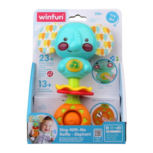 Winfun Sing-With-Me Rattle - Elephant