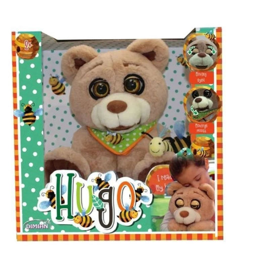 Dimian - Interactive Plush Hugo With Three Fairy Tales In English Version (36 Cm)