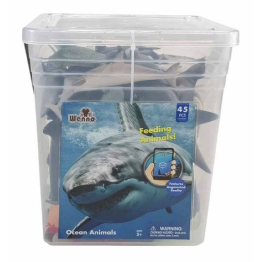 Wenno - 45 Pieces Ocean Animals Playset