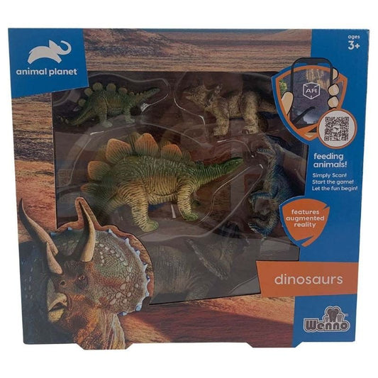 Wenno Animal Planet Dinosaurs In The Window Box With Ar Games - 5 Pieces