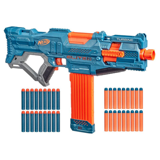 Hasbro Nerf Elite 2.0 Turbine CS 18 Motorized Blaster with 36 Nerf Elite Darts