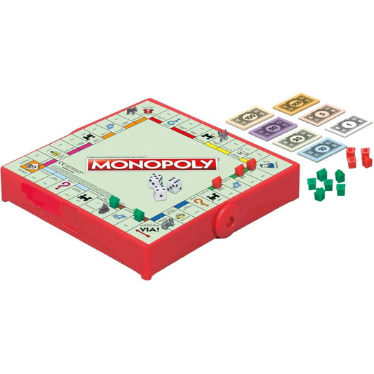 Hasbro Monopoly Grab and Go Portable Travel Board Game