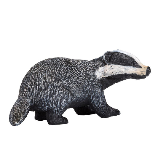 MOJO - Wildlife Woodland Badger Realistic Hand Painted Figurine
