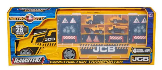 Teamsterz JCB Medium Construction Car Transporter Truck