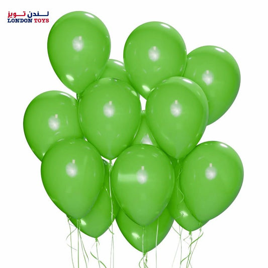 Latex Balloons for Party Pack of 25 Green Color