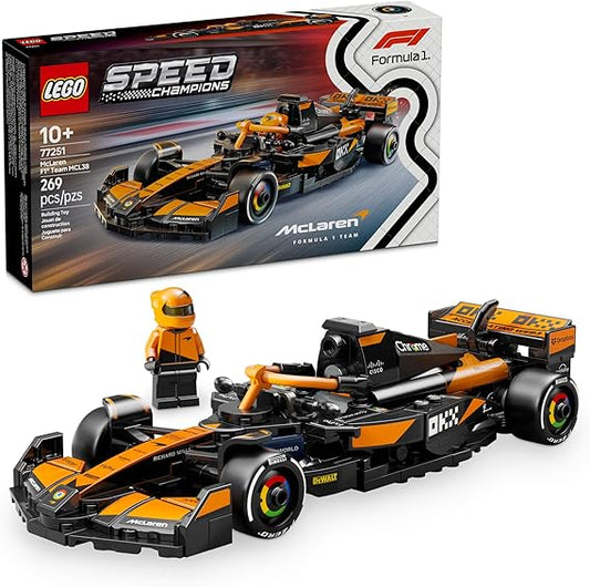 Lego Speed Champions Mclaren F1 Team Mcl38 Race Car Toy - Building Set For Kids, Boys & Girls, Ages 10+