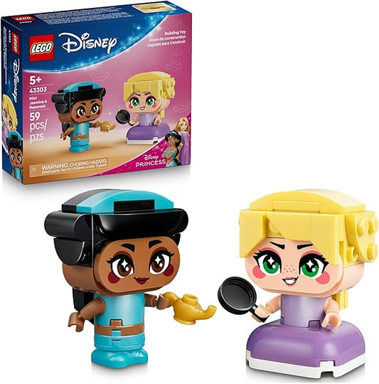 Lego Disney Princess Mini Jasmine & Rapunzel Building Toy 43303 for Kids Age 5+