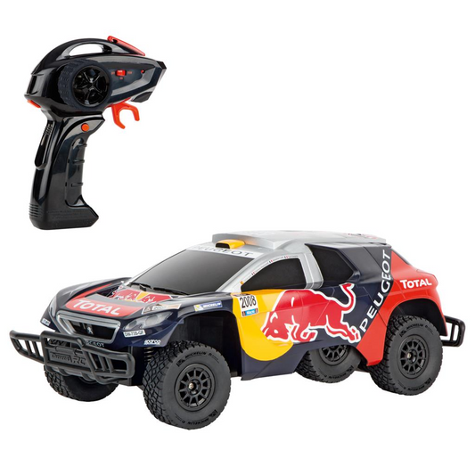 Carrera R/c Peugeot 08 Dkr 16 Red Bull 1:16