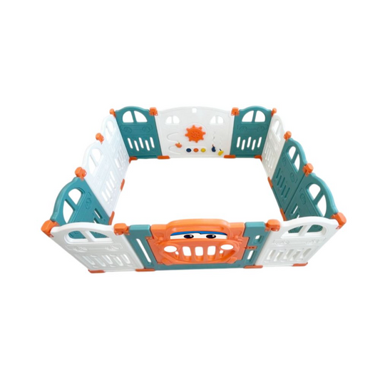 Foldable Playpen - 10 Simple Panel, 1 Game Panel, 1 Door