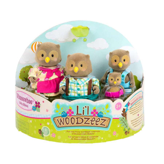 Lil Woodzeez Miniature Animal Figurine Family