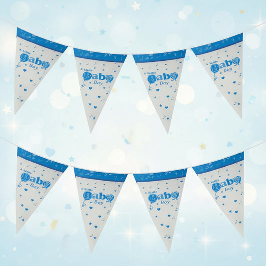 PARTY - TRIANGLE BANNER "A LITTLE BOY"