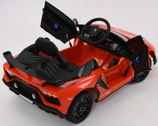 Licensed Lamborghini SVJ 12 Volt Rechargeable Electric Ride On Car Red (2-8 years)