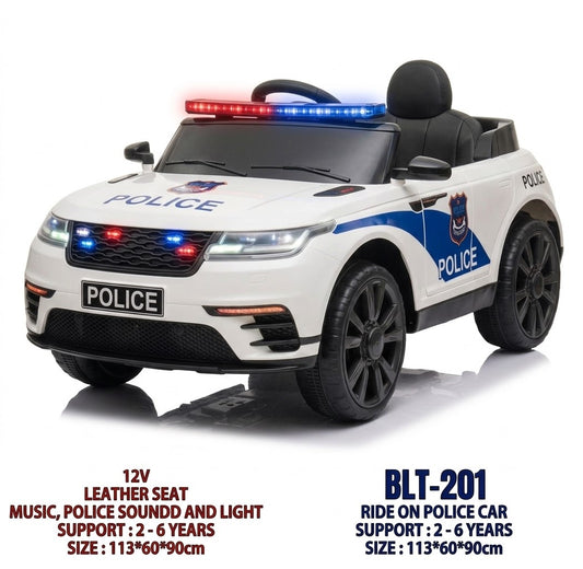 Range Rover Velar Police Edition 12 Volt Rechargeable Electric Ride On Car (2-8 Years)