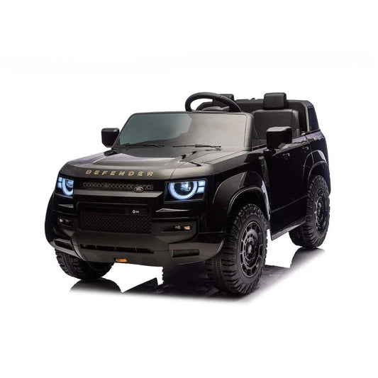 Land Rover Defender 12V Kids Ride-On Car with R/C Parental Remote – Black