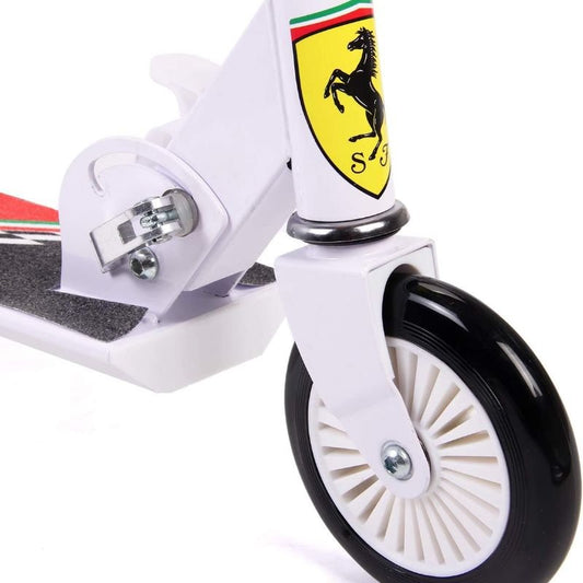 Mesuca Ferrari Kids Two Wheels Scooter White