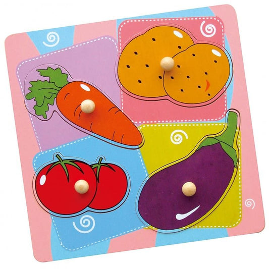 Viga Toys Wooden Puzzle Vegetables