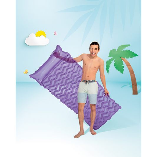 Intex Tote-n-float Wave Mats Air Mattress (2.29m X 86cm) - (1 Piece)