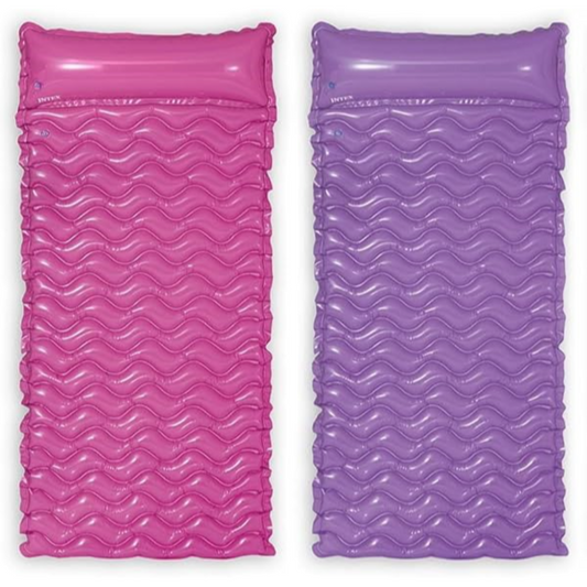 Intex Tote-n-float Wave Mats Air Mattress (2.29m X 86cm) - (1 Piece)