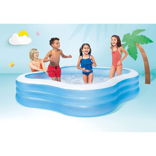 Intex Beach Wave Swim Center Inflatable Family Pool - 2.29m X 2.29m X 56cm