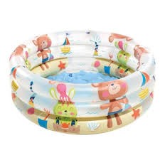 INTEX Beach Buddies Baby Pool – 3-Ring Inflatable Pool (Ages 1–3)
