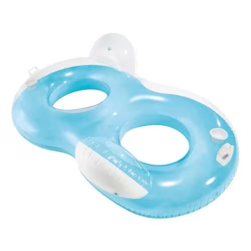 INTEX Double Pillow-Back Lounge – Inflatable Pool Float (Ages 9+)