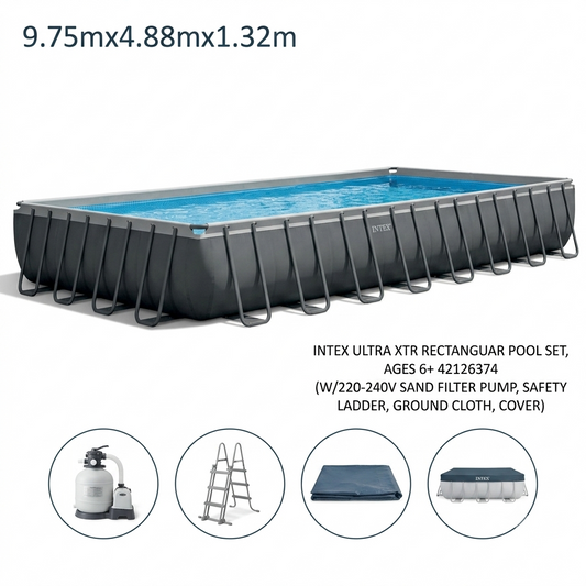 Intex Ultra Xtr Large Frame Rectangular Pool - Swimming Pool