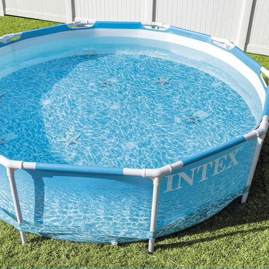 Intex Beachside Metal Frame Pool 3.05m x 76cm | Outdoor Family Swimming Pool