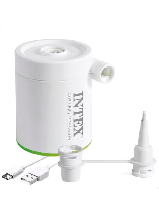INTEX QUICKFILL™ USB200R Rechargeable Air Pump – Portable Inflator for Inflatables