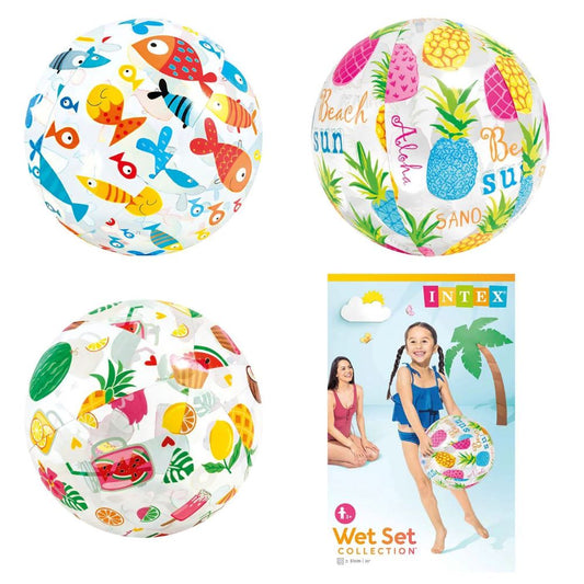 INTEX Lively Print Balls 20 Inch (50cm) Assorted Styles - 1PC