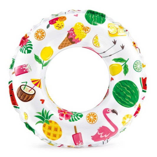INTEX Lively Print Swim Rings Single Pack - Assorted Ages 6-10 (61 Cm) - 1PC