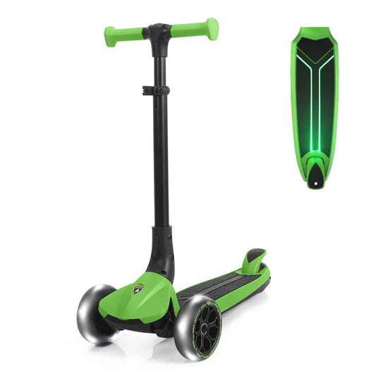 Lamborghini 3 Wheels Kids Scooter Green Color