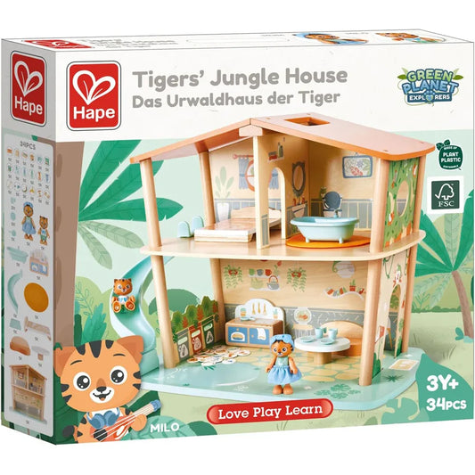 Hape Green Planet Explorers The Jungle House Of Tigers